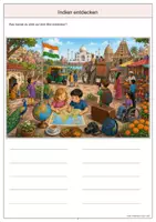 Vorschau - Arbeitsblätter - Indien Wimmelbild-Lernheft DaZ/DaF mit Lösungen - Seite 3