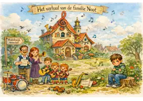 Voorbeeld - De familie Noot - Executieve functies en zelfregulerend leren - Voorblad