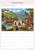 Vorschau - Arbeitsblätter - Indonesien Wimmelbild-Lernheft DaZ/DaF mit Lösungen - Seite 3