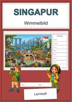 Vorschau - Arbeitsblätter - 10 Länder-Wimmelbild-Lernhefte DaZ/DaF: Karibik und Asien - Seite 1