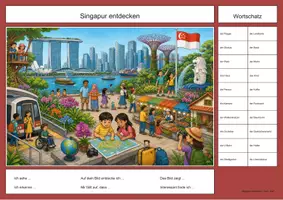 Vorschau - Arbeitsblätter - 10 Länder-Wimmelbild-Lernhefte DaZ/DaF: Karibik und Asien - Seite 3