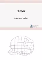 Vorschau - Arbeitsblätter - Elmar: einfaches Lese-Malbuch - Deckblatt