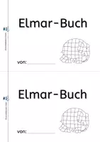 Vorschau - Arbeitsblätter - Elmar: einfaches Lese-Malbuch - Seite 1