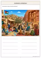 Vorschau - Arbeitsblätter - Jordanien Wimmelbild-Lernheft DaZ/DaF mit Lösungen - Seite 3