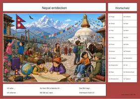 Vorschau - Arbeitsblätter - 50 Länder-Wimmelbild-Lernhefte DaZ/DaF: Gesamtpaket - Seite 3