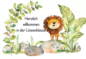 Vorschau - Poster - Löwenklasse: Klassentür Begrüßung Willkommen - Seite 1