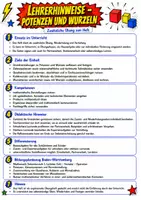 Vorschau - Unterrichtsreihen - Potenzen und Wurzeln; Arbeitsheft - Seite 1