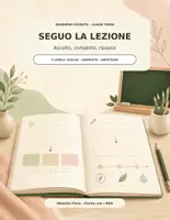 anteprima - Materiale di supporto/inclusione - Seguo la Lezione –
Quaderno Guidato Classe Terza DSA/BES (Storia, Geografia, Scienze)
3 Livelli di Supporto - Pagina di copertina