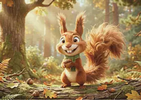 Vorschau - Präsentationen/Tafelbilder - Herbst Igel und Eichhörnchen - Kamishibai Sachwissen & Gefühle - Seite 2