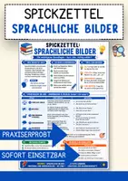 Vorschau - Merkblätter - Sprachliche Bilder im Überblick – Merkblatt und Spickzettel Deutsch - Deckblatt