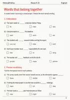 Vorschau - Arbeitsblätter - Englisch Wortschatz Basisscreening Klasse 9–10 - Seite 2