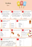 Vorschau - Arbeitsblätter - Plural Quiz - Arbeitsblätter & Lösungen - Seite 1