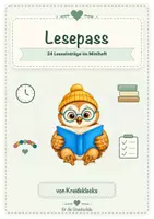 Vorschau - Fördermaterial/Inklusion - Lesepass Eule - Deckblatt