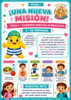 Vista previa - Unidades / Secuencias / Situaciones de Aprendizaje - Cuidamos nuestra salud y alimentación Conocimiento del Medio 4.º Primaria + juego “Yo tengo… ¿quién tiene?” - página 1
