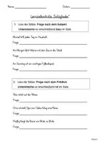 Vorschau - Fördermaterial/Inklusion - Lernzielkontrolle Satzglieder, Deutsch, Klasse 3/4 - Seite 3