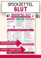 Vorschau - Merkblätter - Biologie Spickzettel Blut – kompakte Übersicht Merkblatt - Deckblatt