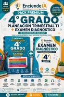 Vista previa - Unidades / Secuencias / Situaciones de Aprendizaje - 4.º GRADO | PLANEACIÓN TRIMESTRAL T1 + EXAMEN DIAGNÓSTICO 2026-2027 - Portada