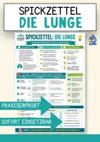 Vorschau - Merkblätter - Lernzettel Die Lunge – Biologie Merkblatt zum Nachschlagen - Deckblatt