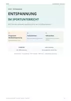 Vorschau - Stationenlernen - Entspannung im Sportunterricht – PME, Fantasiereisen & Achtsamkeit | Klasse 8/9 (Neue und überarbeitete Version) - Seite 1