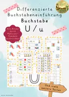 Vorschau - Unterrichtsreihen - Differenzierte Buchstabeneinführung - Buchstabe Uu - Deckblatt