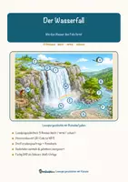 Vorschau - Arbeitsblätter - Der Wasserfall – Lesespurgeschichte mit Rätselaufgaben (Klasse 8) - Seite 2
