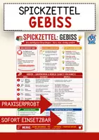 Vorschau - Merkblätter - Gebiss – Spickzettel Biologie Merkblatt Lernhilfe - Deckblatt