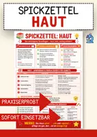 Vorschau - Merkblätter - Biologie Spickzettel Haut – kompakte Übersicht Merkblatt - Deckblatt