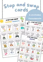 Vorschau - Bildkarten - Stop and swap cards - Jahrgang 6/7 - Deckblatt