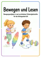 Vorschau - Stationenlernen - Materialpaket - Lesen und Bewegen - Leseförderung in der Grundschule - Seite 1