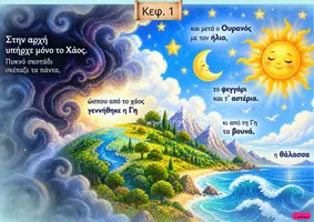 Προεπισκόπηση - Φύλλα εργασίας - Η δημιουργία του κόσμου - Σελίδα 1