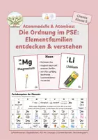 Vorschau - Stundenentwürfe - Atommodelle & Atombau: Periodensystem & Elementfamilien - Deckblatt