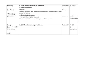 Vorschau - Stundenentwürfe - Differentialrechnung im Sachkontext | Oberstufe | Mathematik - Seite 2