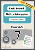 Vorschau - Lehrpläne/Lehrermaterial - Stoffverteilungsplan Technik Klasse 7 – zu BP Update - Deckblatt