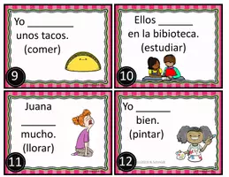 Vorschau - Stationenlernen - Imperfecto Tarjetas de Tareas: Spanische Aufgabenkarten - Seite 2