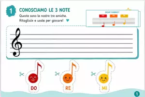 anteprima - Esercizi - Le mie prime 3 note - Pagina 1
