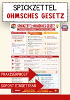 Vorschau - Arbeitsblätter - Spickzettel Physik Paket Physikunterricht Spickzettel Merkblätter Physik - Seite 1