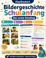 Vorschau - Arbeitsblätter - Bildergeschichte Schulanfang – Der erste Schultag - Deckblatt