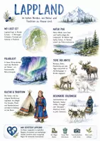 Vorschau - Arbeitsblätter - Lernposter + Arbeitsblätter zum Thema "Lappland" + Lösung & MP3 + Infografik - Deckblatt
