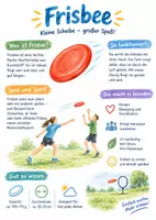 Vorschau - Arbeitsblätter - Lernposter + Arbeitsblätter zum Thema "Frisbee" + Lösung & MP3 + Infografik - Deckblatt
