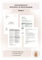 Vorschau - Stundenentwürfe - Unterrichtsentwürfe Mathe - Seite 1