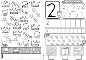 Vorschau - Arbeitsblätter - Ziffern | Mengen | Zahlenraum 10 | Anfangsunterricht | Mathe | Klasse 1 - Seite 3