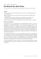 Vorschau - Arbeitsblätter - Der Besuch der alten Dame – Prüfungsvorbereitung: Wissensspeicher & 3 Übungsaufgaben mit Musterlösungen (Klasse 9/10) - Deckblatt