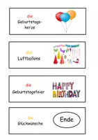 Vorschau - Arbeitsblätter - Klaro DaZ Rätsel Lies und Male der Geburtstag + Mini-Domino - Seite 3