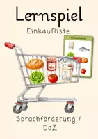 Vorschau - Spiele - Lernspiel Einkaufen | Sprachförderung & DaZ - Deckblatt