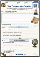 Vorschau - Arbeitsblätter - Christoph Kolumbus - Die Irrtümer des Kolumbus, Entdeckung Amerikas - Seite 1