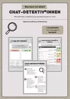 Vorschau - Arbeitsblätter - Materialpaket Digitale Grundbildung: Chat-Detektiv*innen: Was kann ich teilen? - Seite 1