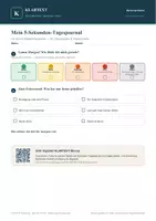 Vorschau - Arbeitsblätter - 5-Sekunden-Tagesjournal & Barometer - Seite 1