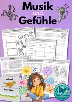 Vorschau - Arbeitsblätter - Musik und Gefühle: Unterrichtseinheit für den Musikunterricht - Deckblatt