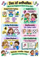 Vorschau - Unterrichtsreihen - Musik Grundschule Klasse 1-2– Bodypercussion & Rhythmus | 4 fertige Musikstunden | wenig Vorbereitung - Seite 1