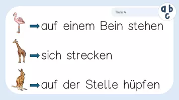 Vorschau - Präsentationen/Tafelbilder - Blitzlesen mit Bewegung: Tiere 4 - Seite 2